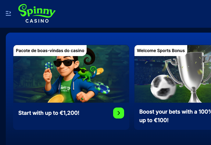 Spinny Casino screenshot