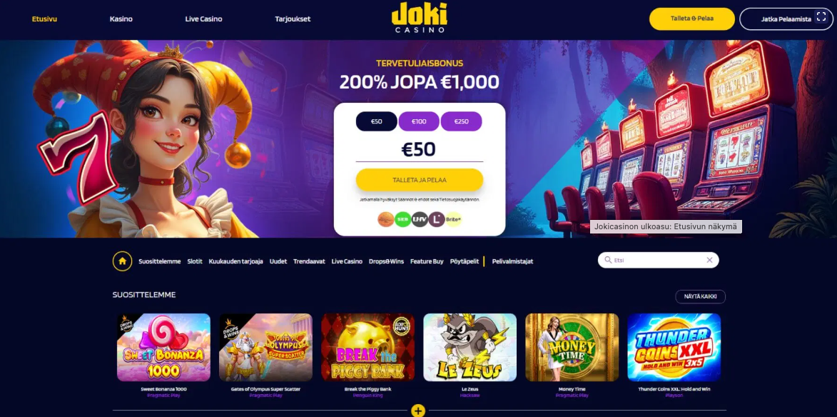 Joki Casino Joki casino screenshot