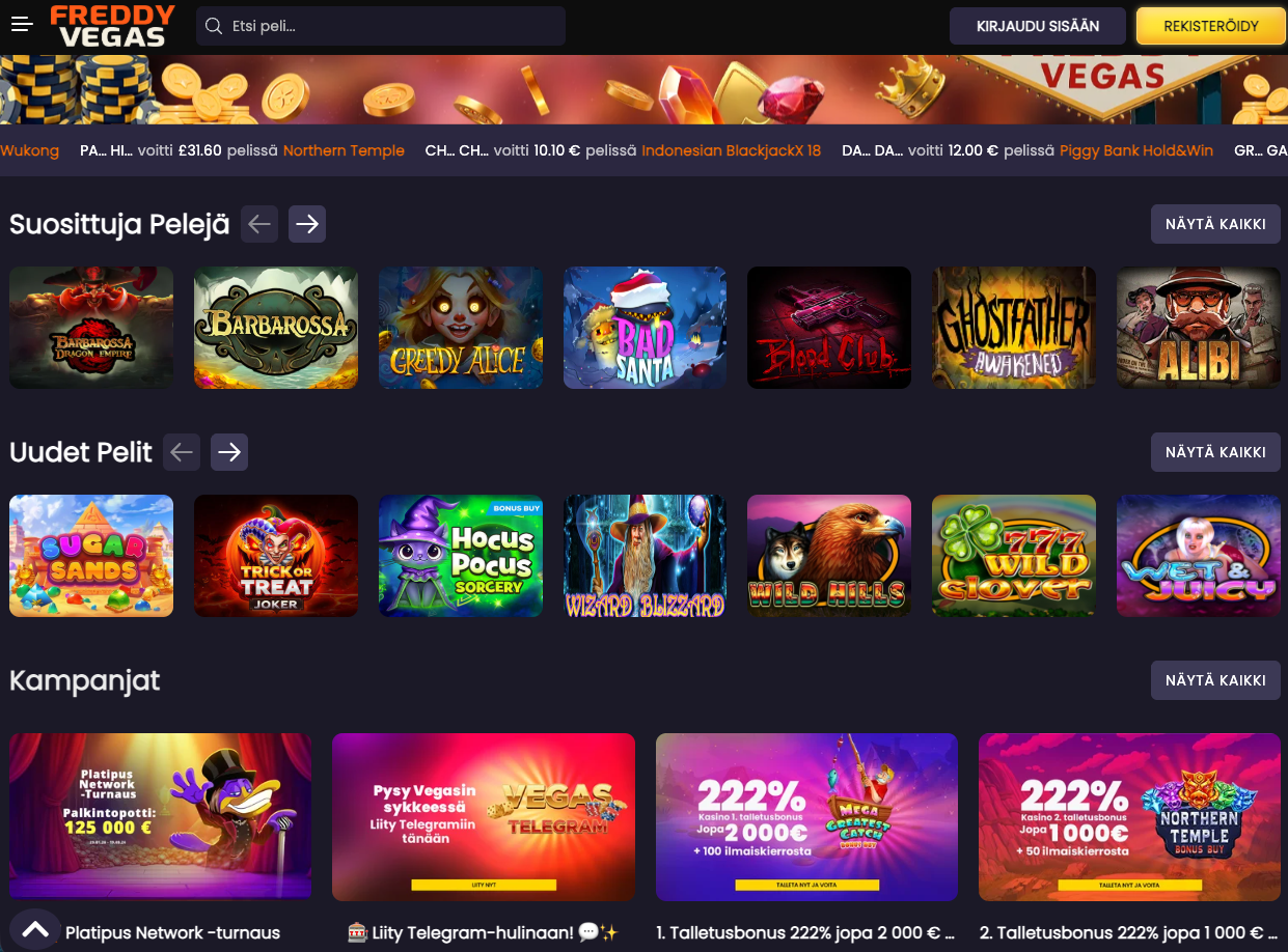 FreddyVegas screenshot