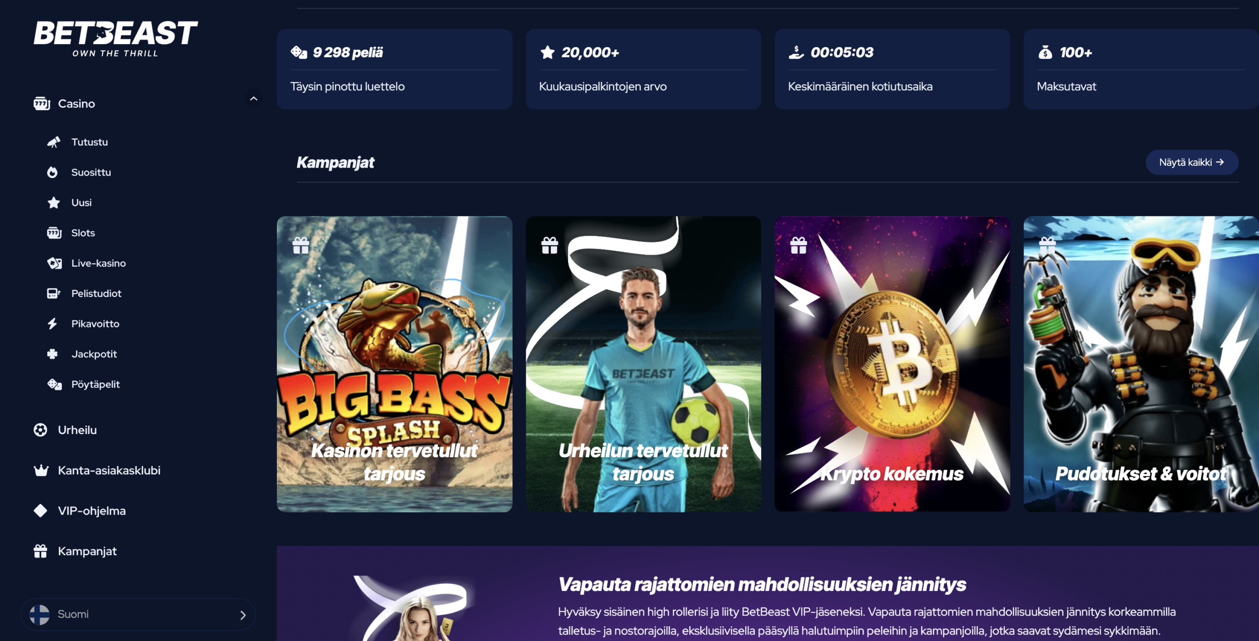 BetBeast screenshot