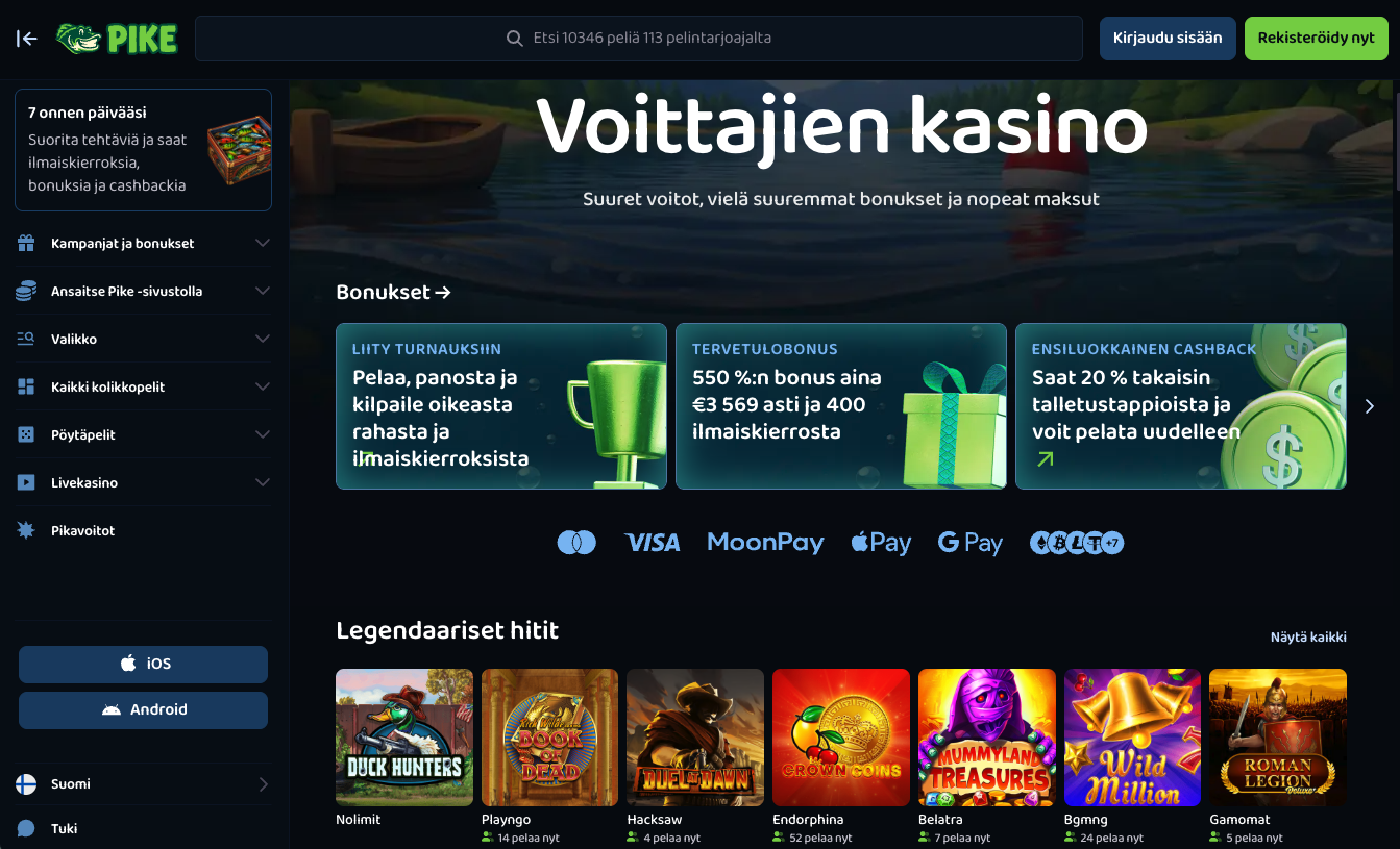 Pike Casino screenshot