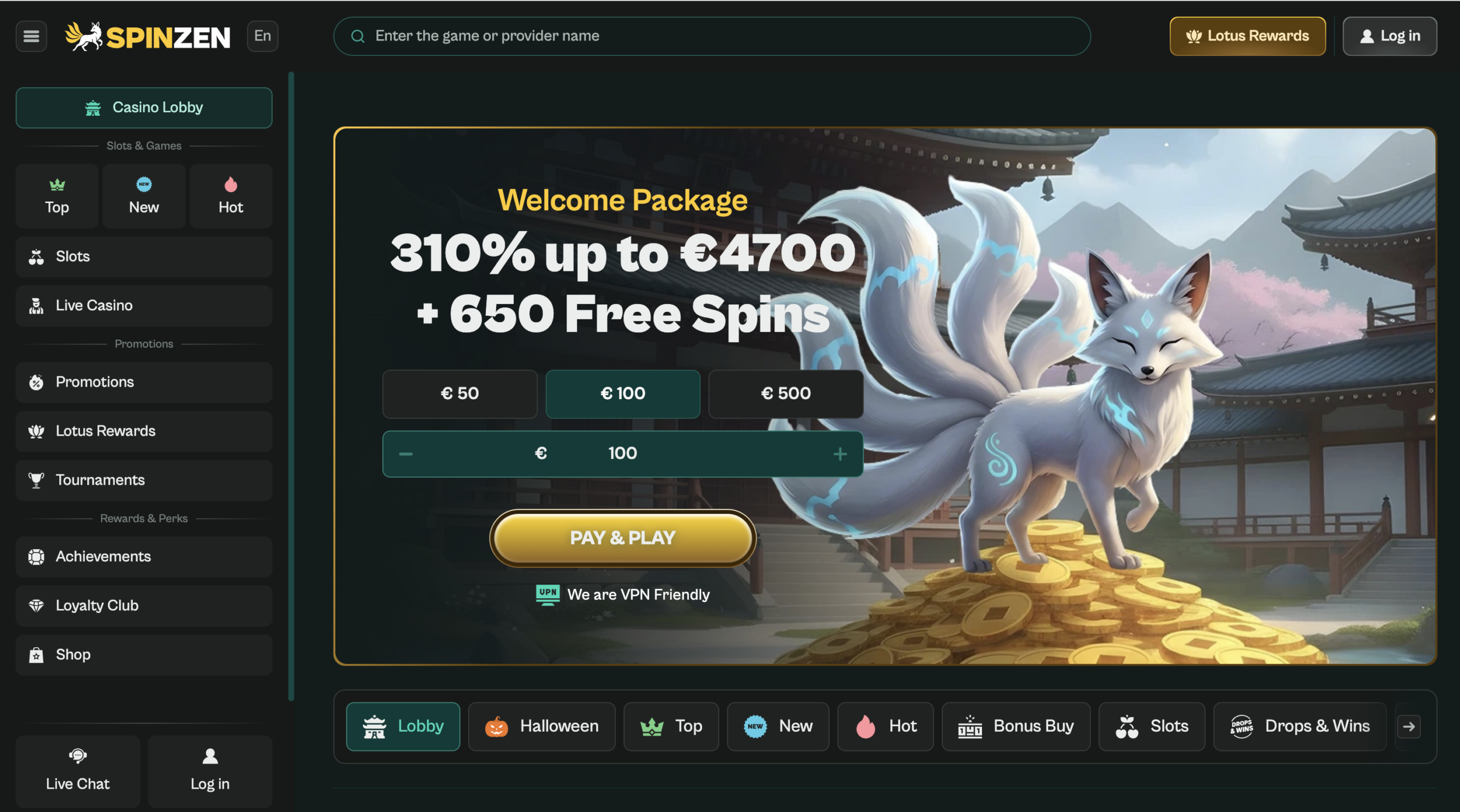Spinzen screenshot